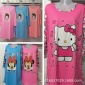 Loose cartoon long sleeved nightgown with big sleeps.睡衣裙
