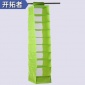 綠色九層收納掛袋供應(yīng) 優(yōu)質(zhì)衣柜衣服懸掛式收納掛袋批發(fā) **從優(yōu)