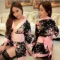 靚麗秀 情趣內(nèi)衣情趣內(nèi)衣性感浴袍和服睡衣睡袍碎花H15