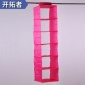 6格滌綸布可水洗布藝收納掛袋 優(yōu)質(zhì)衣柜衣服懸掛式收納掛袋