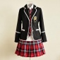 英倫風(fēng)秋冬校服套裝日本水手服jk**裙初高中**貴族學(xué)校校服